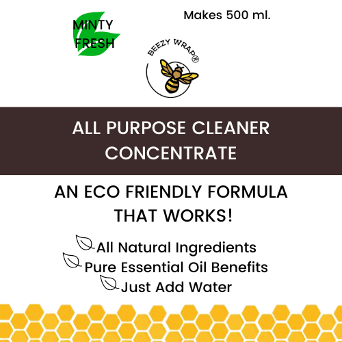 Eco Friendly, Zero Plastic All purpose Cleaner concentrate Minty Fresh, biodegradable all natural